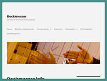 Tablet Screenshot of beckmesser.info